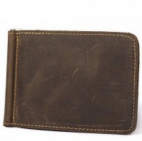 Мужской кожаный зажим для купюр Vintage 14935