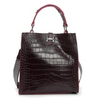 Женская кожаная сумка через плечо ALEX RAI 9701 bordo