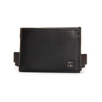 Мужской кожаный кошелек с зажимом для купюр BE BRETTON 168-24B black