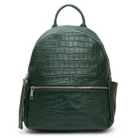 Женский кожаный рюкзак ALEX RAI 95518-9 green