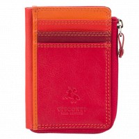 Кожаный картхолдер Visconti RB110 Phi Phi (Red Multi)