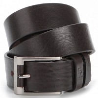 Мужской кожаный тёмно-коричневый ремень GRANDE PELLE 00776