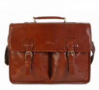 Мужской кожаный портфель Ashwood GARETH BRIEFCASE VT CHESTNUT