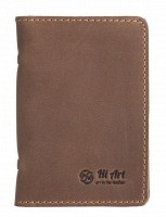 Обложка для документов из кожи HiArt AD-03 Shabby Shabby Olive