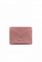 Женская кожаная визитница 5.0 розовая BN-KK-5-PINK-PEACH
