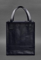 Женский кожаный шоппер Бэтси темно-синий краст BN-BAG-10-NAVY-BLUE