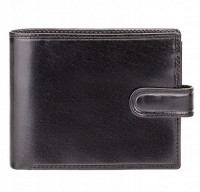 Мужской кожаный кошелек Visconti MZ5 Rome c RFID (Italian Black)