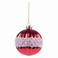 Шар новогодний Yes! Fun d-8 см, красный 973846