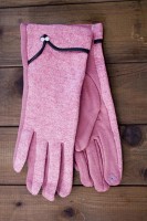 Перчатки сенсорные женские розовые трикотажные 1805-4s3 L