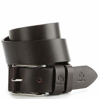 Мужской кожаный тёмно-коричневый ремень GRANDE PELLE 00910