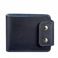 Кожаный кошелек BlankNote Zeus 9.0 темно-синий bn-pm-9-navy-blue