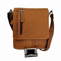 Мужская кожаная сумка через плечо HILL BURRY HB6154RB