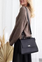 Женская кожаная сумка The Wings Classic tw-classic-black