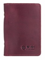 Обложка для документов из кожи HiArt AD-03 Shabby Plum