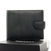 Кожаный мужской кошелек BRETTON M3602 black