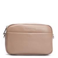 Женский молодежный кожаный клатч ALEX RAI 3801 beige