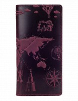 Кожаный бумажник Hi Art 7 wonders of the world WP-02-S19-1621-T002