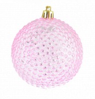 Шар на елку "Ежик" розовый Новогодько d-8 972805
