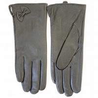Женские кожаные перчатки Shust Gloves чёрные 369s1 S