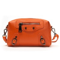 Женский молодежный кожаный клатч ALEX RAI 60072 orange