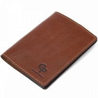 Кожаная обложка для паспорта GRANDE PELLE 11485 Коричневый