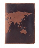 Обложка-органайзер для документов из кожи HiArt World Map PC-03-S19-1235-T001
