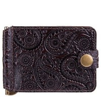 Зажим для купюр Hi Art «Buta Art» MC-01 Crystal Brown Silk