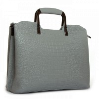 Женская кожаная сумка ALEX RAI 1540-1 l-grey