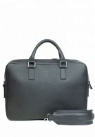 Кожаная деловая сумка Briefcase 2.0 черный флотар TW-BRIEFCASE-2-BLACK-FLO