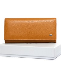 Женский кожаный кошелек Classik DR. BOND W502 yellow