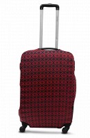 Защитный чехол для чемодана Coverbag дайвинг ромбы красные L
