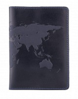 Обложка-органайзер для документов из кожи HiArt PC-03	Buta Art синяя