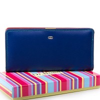 Женский кожаный кошелек Rainbow  DR. BOND   WRN-22  blue