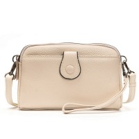 Женский молодежный кожаный клатч ALEX RAI 88085 white