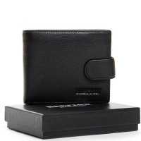 Мужской кожаный кошелек BE BRETTON 210 black