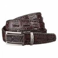 Мужской кожаный ремень CROCODILE LEATHER 18171