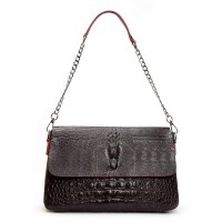 Женская кожаная сумка через плечо ALEX RAI 9346 bordo