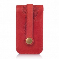 Ключница из кожи HiArt KH-03 Shabby Red Berry Mehendi Classic