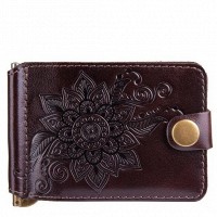 Зажим для купюр Hi Art «Mehendi Classic» MC-01 Crystal Brown Silk