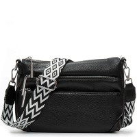 Женская кожаная сумка через плечо ALEX RAI 8269 black