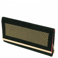 Черный клатч из PU кожи 7210-11
