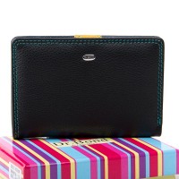 Женский кожаный кошелек Rainbow  DR. BOND  WRN-2 black