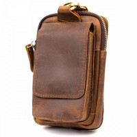 Мужская кожаная сумка на пояс Vintage 20419 