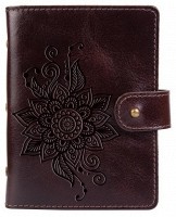 Кожаный картхолдер Hi Art «Mehendi Classic» CH-06 Crystal Brown Silk