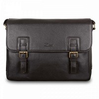 Мужская кожаная сумка Ashwood Jasper Brown (Коричневый)