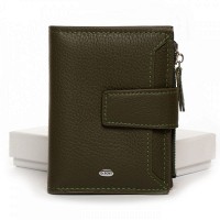 Женский кожаный кошелек Classik DR. BOND WN-23-11 green