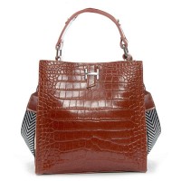 Женская кожаная сумка через плечо ALEX RAI 9701 camel