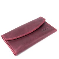 Кожаный женский бордовый кошелёк BOGZ «Евника» p28m48s5