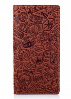 Кожаное портмоне Hi Art Let's Go Travel WP-05-S19-1431-T007