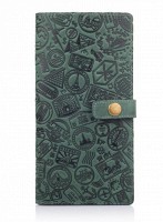 Тревел-кейс из кожи Hi Art TC-01 Shabby Alga Let's Go Travel